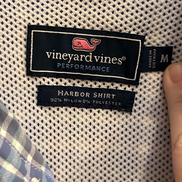 Vineyard Vines Plaid On-The-Go Performance Harbor Shirt size medium - Picture 5 of 9